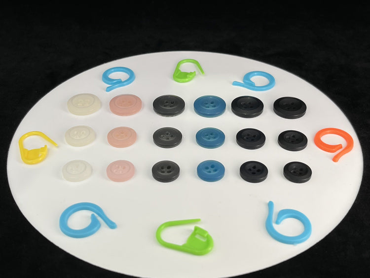 Pearl Imitation Buttons, Recycled Plastic, 11.5mm-15mm (18L-24L), 4-Hole Sew On for Shirts, Pants, Blouses, Dresses & Craft projects