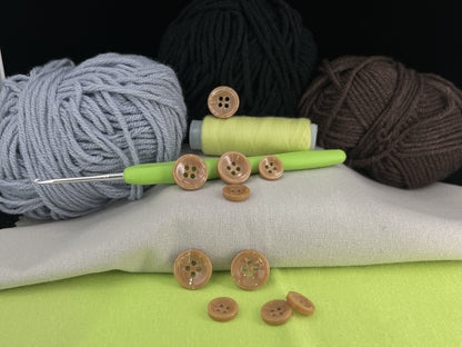 Imitation-Perlknöpfe in Braun, 11,5 mm und 15 mm (18L und 24L), neutrale und dunkle Töne, 4-Loch zum Annähen für Hemden, Hosen, Blusen, Kleider und Bastelarbeiten