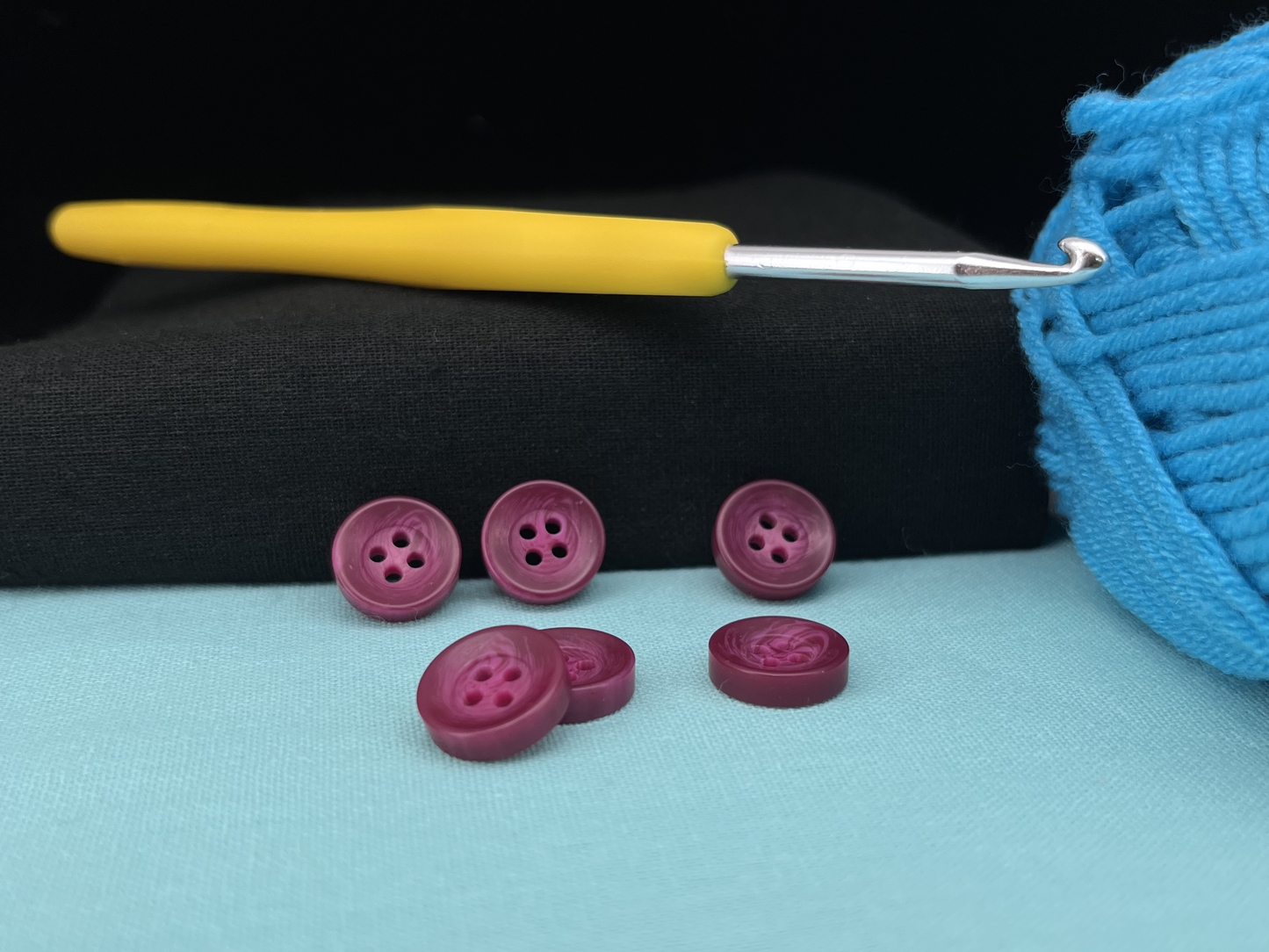 Rasberry Corozo Imitation Buttons, Recycled Plastic, 12.7mm (20L). 4-Hole Sew On for Shirts, Blouses, Kids Clothes, Apparel, Sewing, Crafts