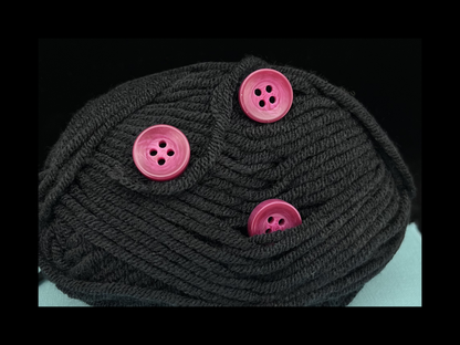 Rasberry Corozo Imitation Buttons, Recycled Plastic, 12.7mm (20L). 4-Hole Sew On for Shirts, Blouses, Kids Clothes, Apparel, Sewing, Crafts