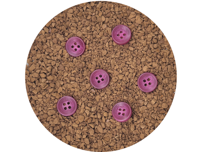 Rasberry Corozo Imitation Buttons, Recycled Plastic, 12.7mm (20L). 4-Hole Sew On for Shirts, Blouses, Kids Clothes, Apparel, Sewing, Crafts