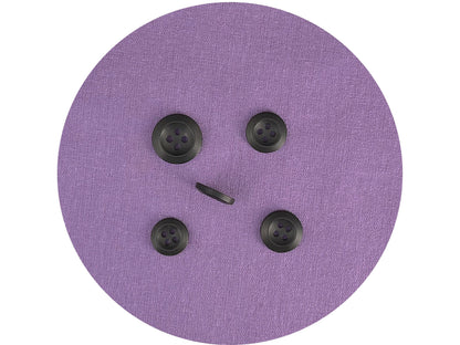 Schwarze Perlmuttimitat-Knöpfe, recycelter Kunststoff, 11,5mm-15mm (18L-24L), 4-Loch zum Annähen für Hemden, Hosen, Blusen, Kleider & Bastelarbeiten