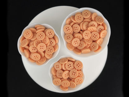 Premium Aprikosenknöpfe, recycelter Kunststoff, 12,7 mm (20L). 4-Loch zum Annähen für Hemden, Hosen, Blusen, Kleider, Röcke, Bekleidung, Kinderkleidung