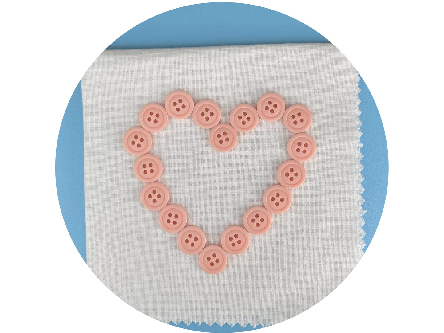 Pastellrosa Knöpfe, recyceltes Plastik, 12,7 mm (20L). 4-Loch-Annähknöpfe für Hemden, Hosen, Blusen, Kleider, Röcke, Bekleidung, Kinderkleidung