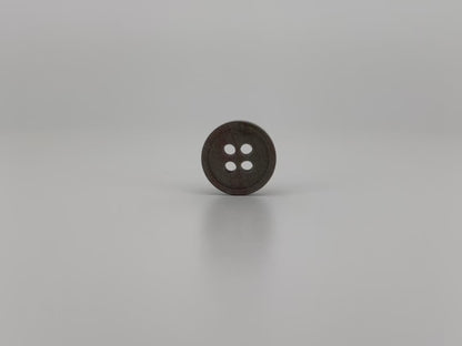 Silbergraue Knöpfe mit Perlenimitat und schönem Effekt, 9mm-11.5mm (14L-18L). 4-Loch zum Annähen für Hemden, Blusen & Kleidung