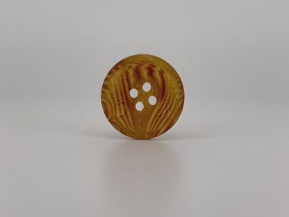 Braune Hornimitat-Harzknöpfe, 15–28 mm (24L-44L). 4-Loch zum Annähen für Anzüge, Hosen, Kleider, Mäntel, Jacken und Pullover