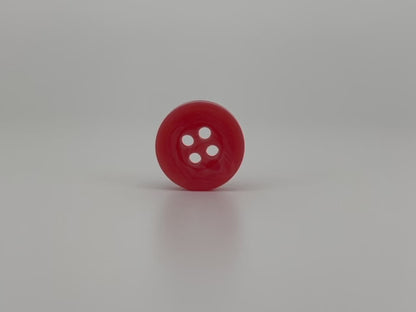 Rostrosa Corozo-Imitat-Knöpfe, recycelter Kunststoff, 12,7mm (20L). Annähknöpfe mit 4 Löchern für Hemden, Blusen, Kinderkleidung, Bekleidung, Nähen, Basteln