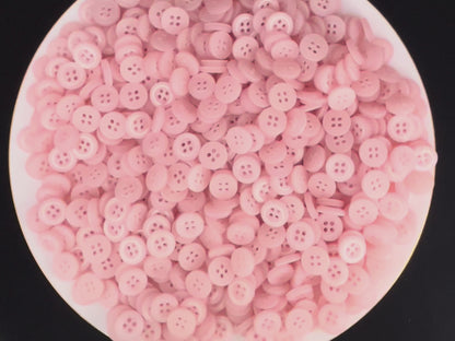 Rosafarbene Perlmutt-Imitat-Knöpfe, recyceltes Plastik, 11,5mm-15mm (18L-24L), 4-Loch zum Annähen für Hemden, Hosen, Blusen, Kleider & Bastelprojekte