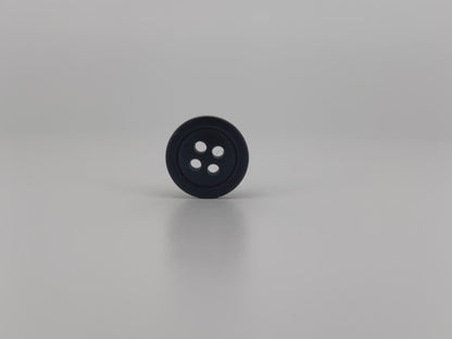 Premium Schwarze Knöpfe, Recyceltes Plastik, 12.7mm (20L). 4-Loch zum Annähen für Hemden, Hosen, Blusen, Kleider, Röcke, Bekleidung, Kinderkleidung