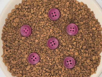 Rasberry Corozo Imitation Buttons, Recycled Plastic, 12.7mm (20L). 4-Hole Sew On for Shirts, Blouses, Kids Clothes, Apparel, Sewing, Crafts