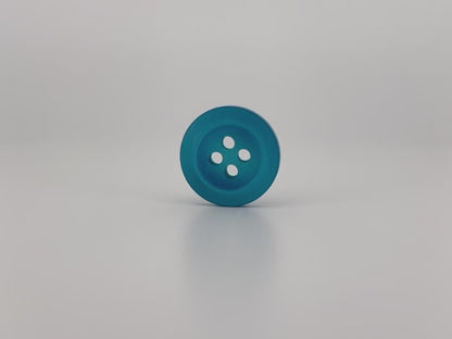 Hellblaue Perlimitat-Knöpfe, recycelter Kunststoff, 11,5mm-15mm (18L-24L), 4-Loch zum Annähen für Hemden, Hosen, Blusen, Kleider & Bastelarbeiten