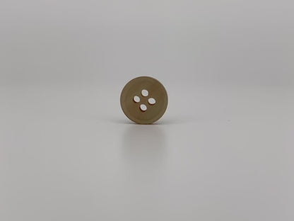 Leichte, neutrale, gerandete Perlimitat-Knöpfe mit schönem Effekt, 9mm-11.5mm (14L-18L). 4-Loch zum Annähen für Hemden, Blusen & Bekleidung